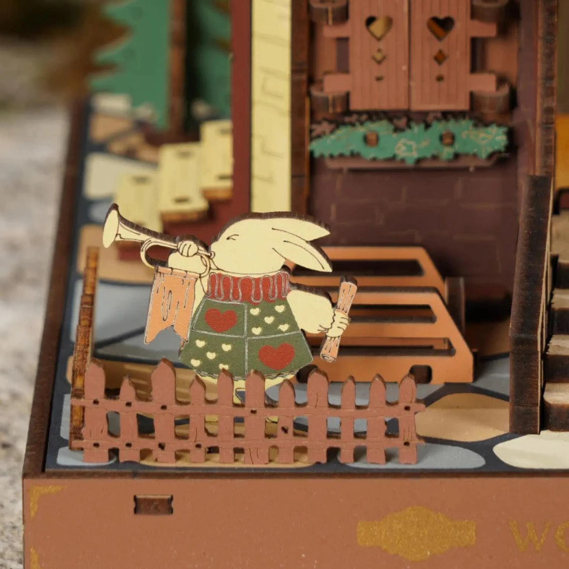 Alice im Wunderland Kuckucksuhr Holzbausatz