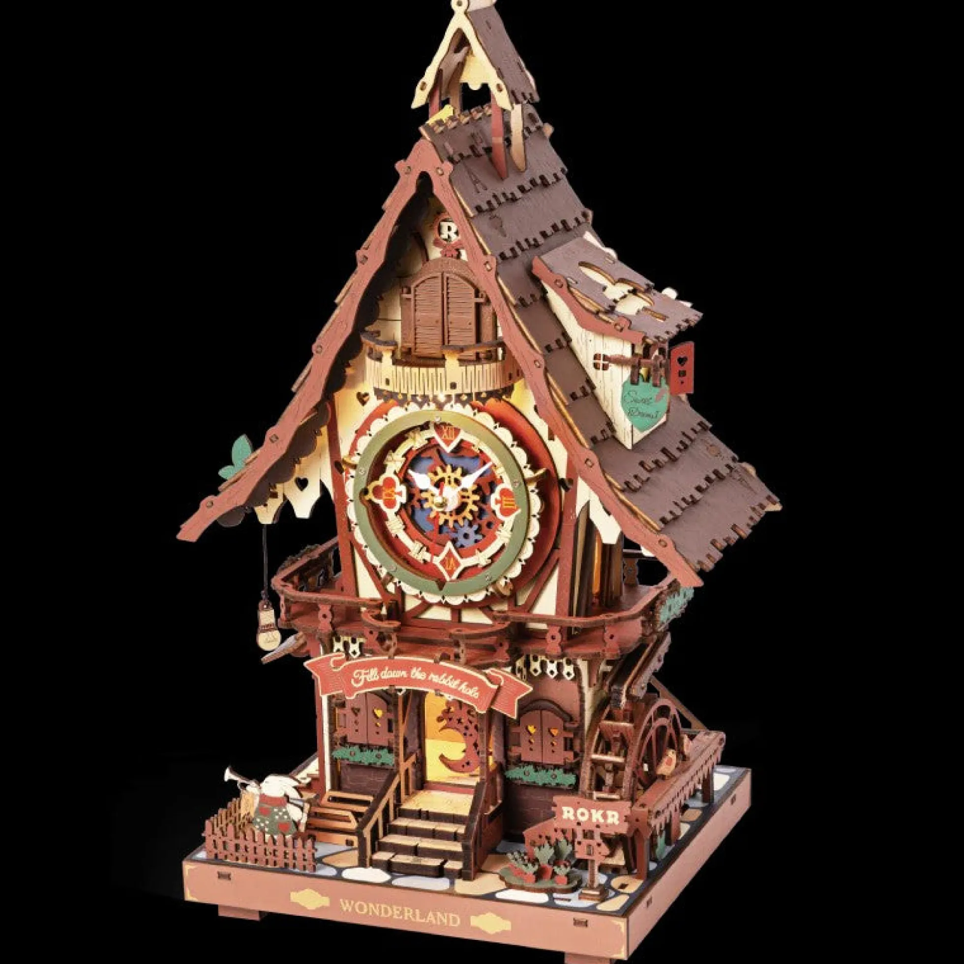 Alice im Wunderland Kuckucksuhr Holzbausatz