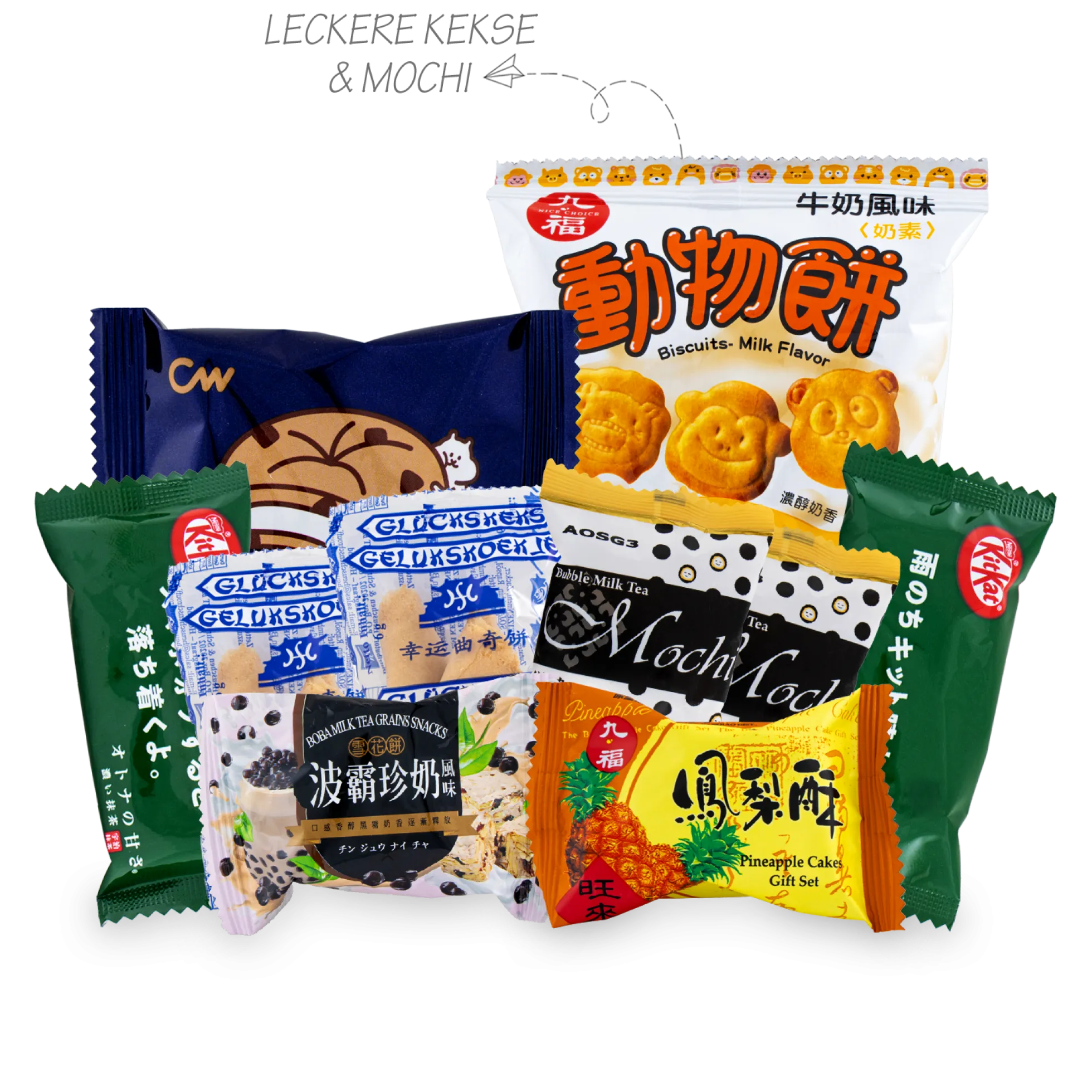 Asiatische Süßigkeiten-Box mit über 30 Sorten