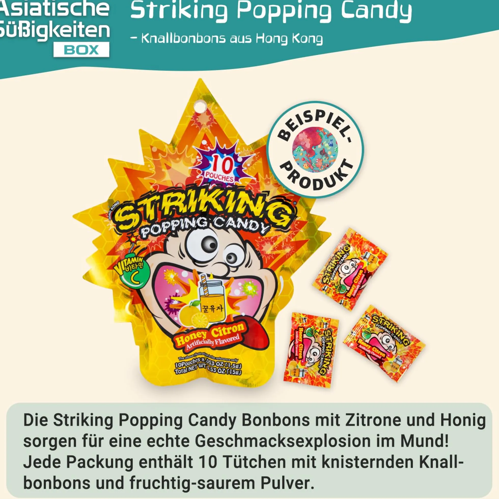 Asiatische Süßigkeiten-Box mit über 30 Sorten