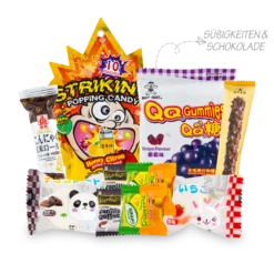 Asiatische Süßigkeiten-Box mit über 30 Sorten