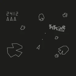 Aufkleber Asteroids X-Mas