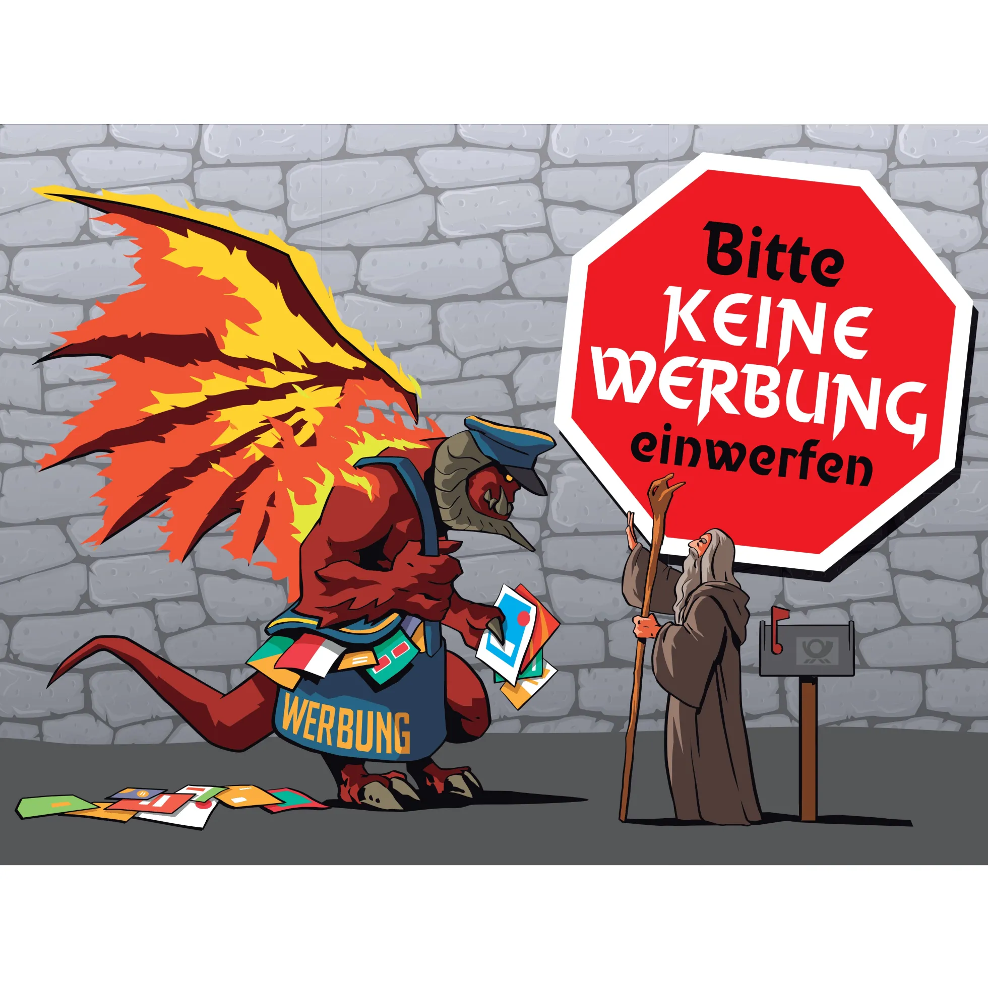 Aufkleber "Keine Werbung einwerfen"