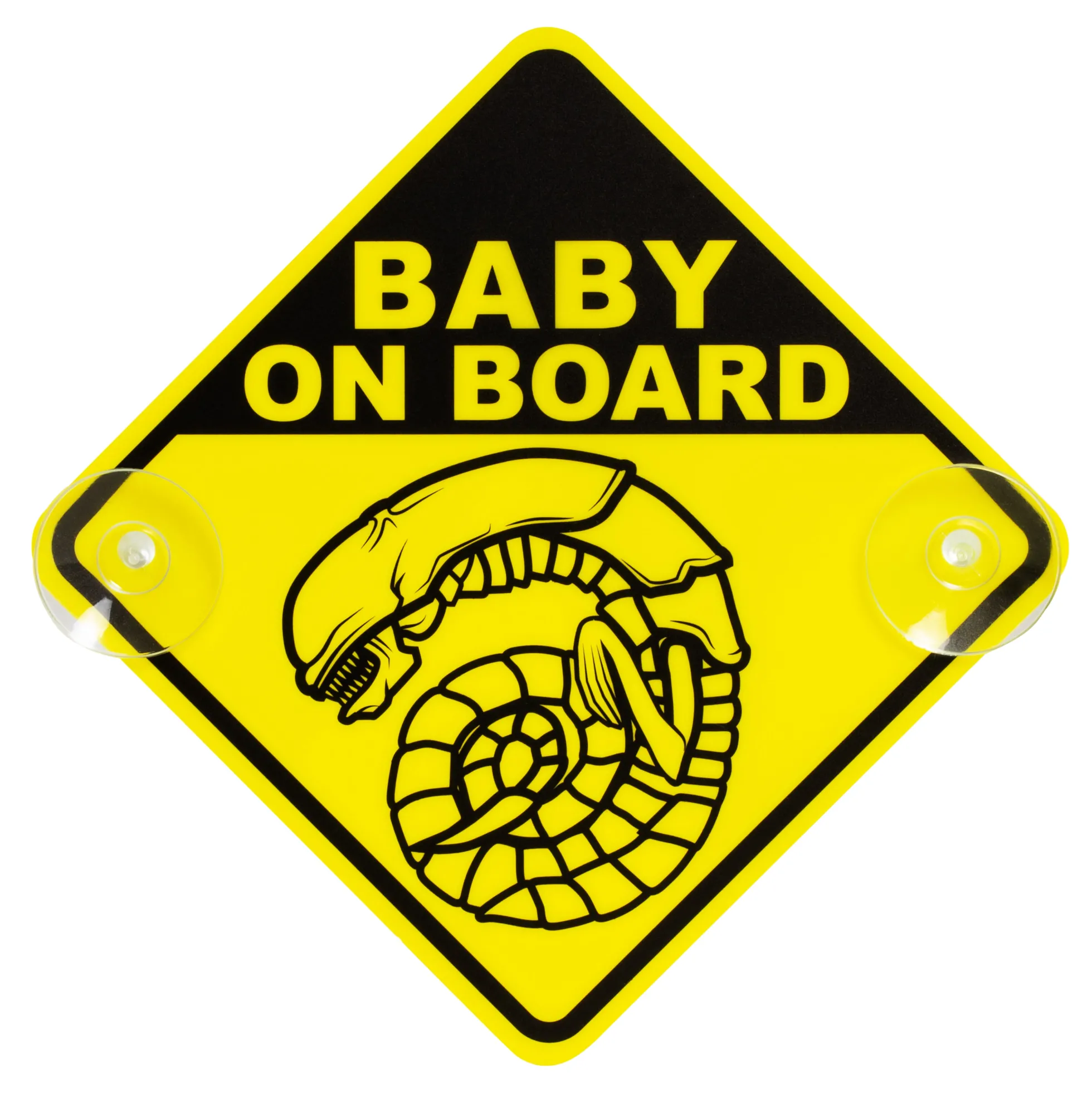 Autoschild "Chestburster Alien-Baby on Board"