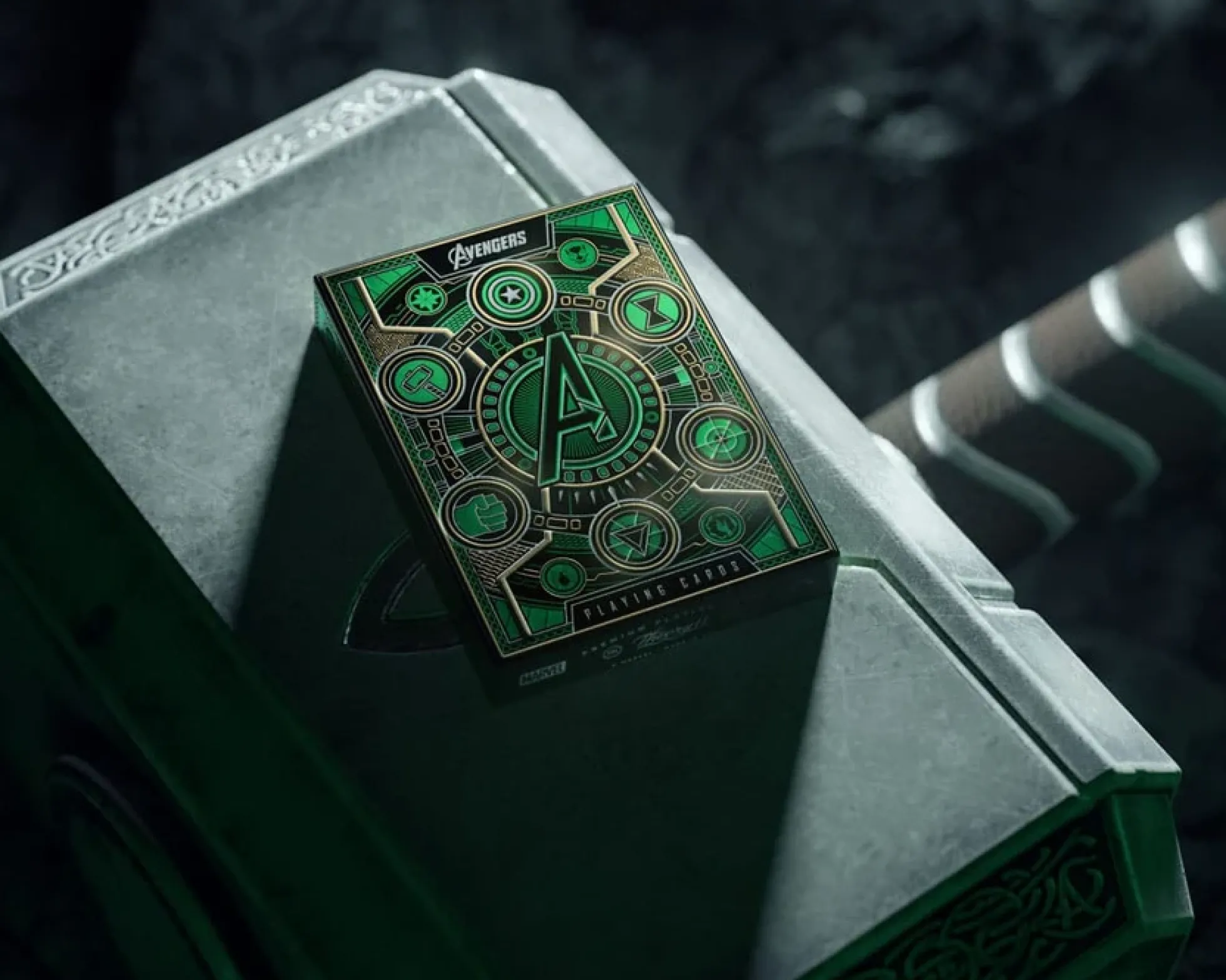 Avengers Spielkarten The Infinity Saga Grün