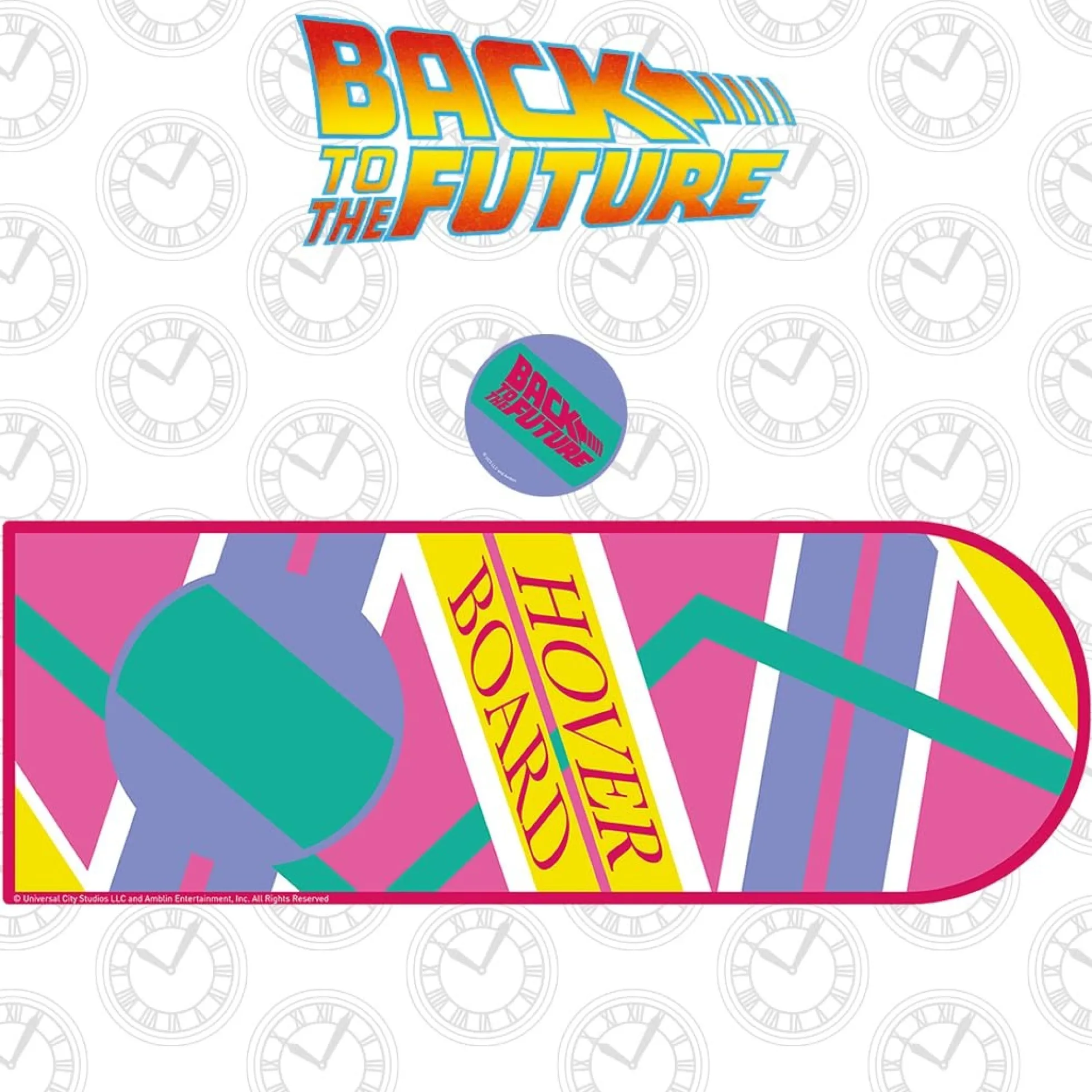 Back to the Future Hoverboard XL Mauspad & Untersetzer Set