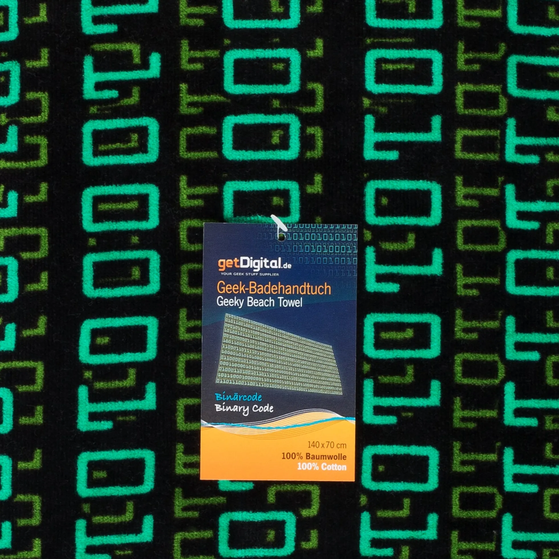 Badehandtuch Binärcode