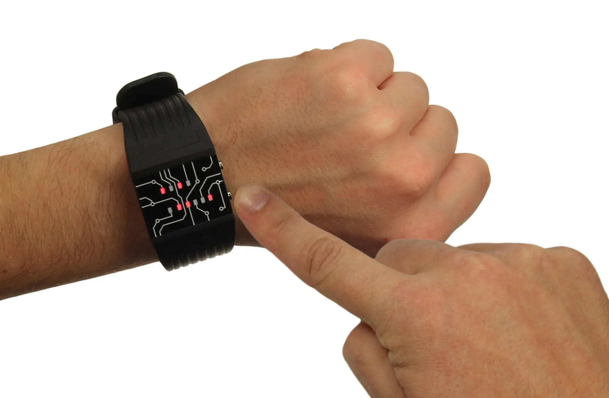 Binäre Armbanduhr