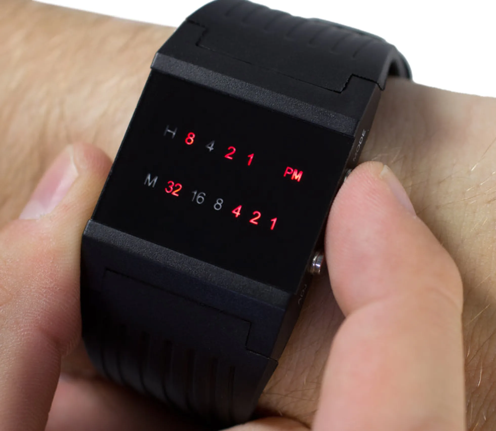 Binäre Armbanduhr