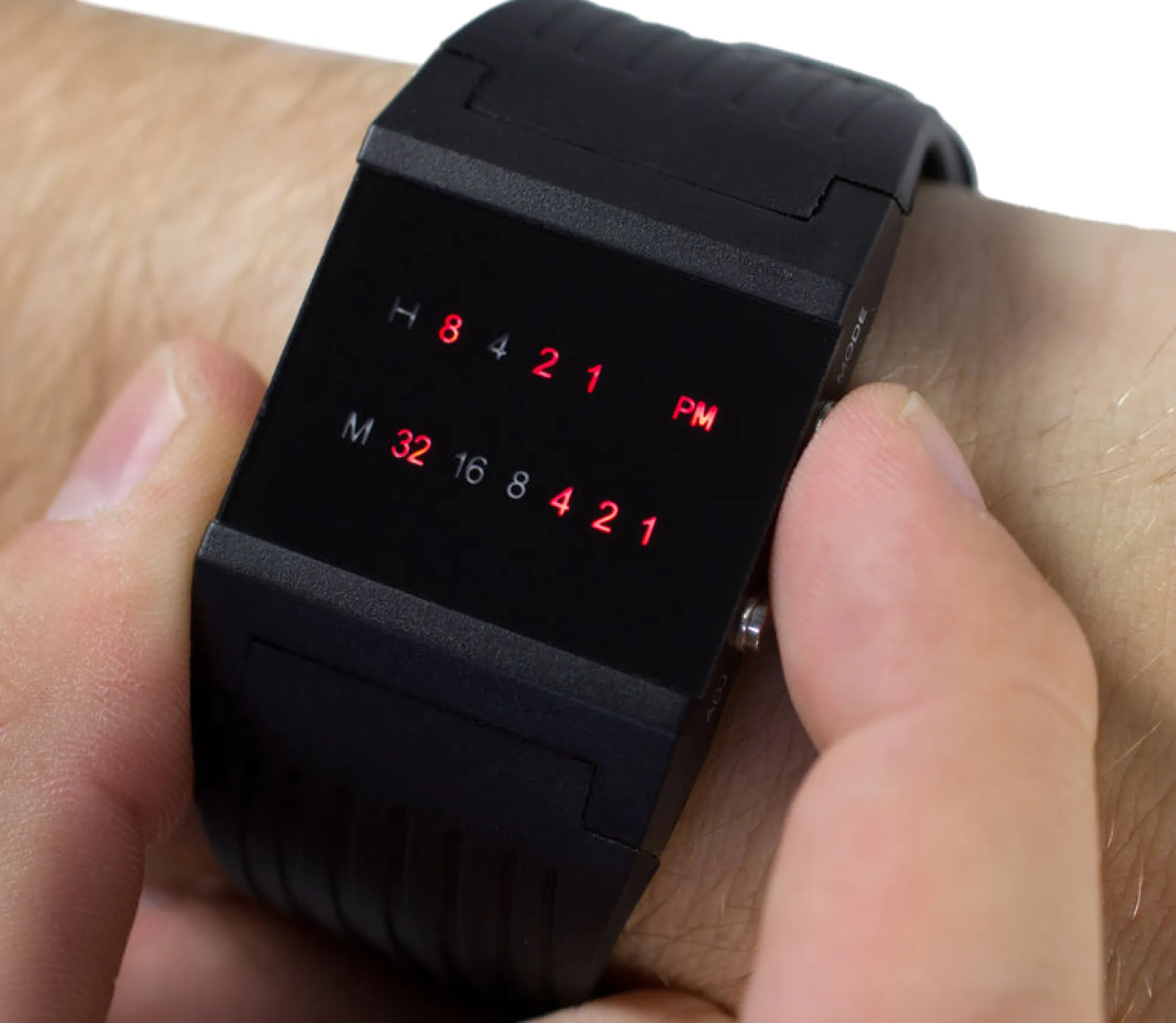 Binäre LED-Armbanduhr für Einsteiger