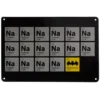 Blechschild Batmanium: das Element Nr. 27 im Periodensystem