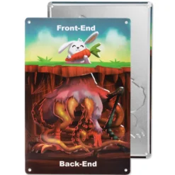 Blechschild Front-End und Back-End