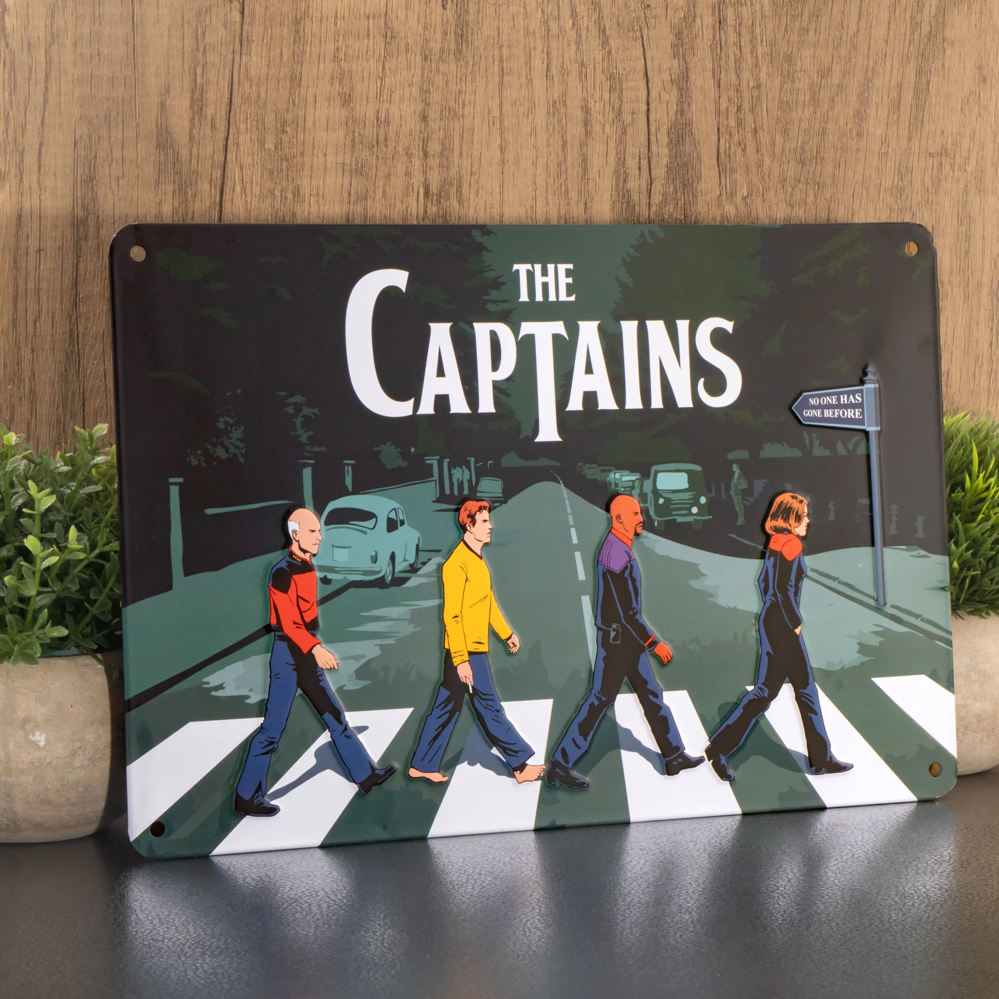 Blechschild – The Captains