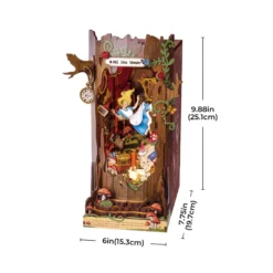 Book Nook Holzbausatz – Fall ins Wunderland