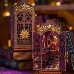Book Nook Holzbausatz – Magische Fantasy-Ecke