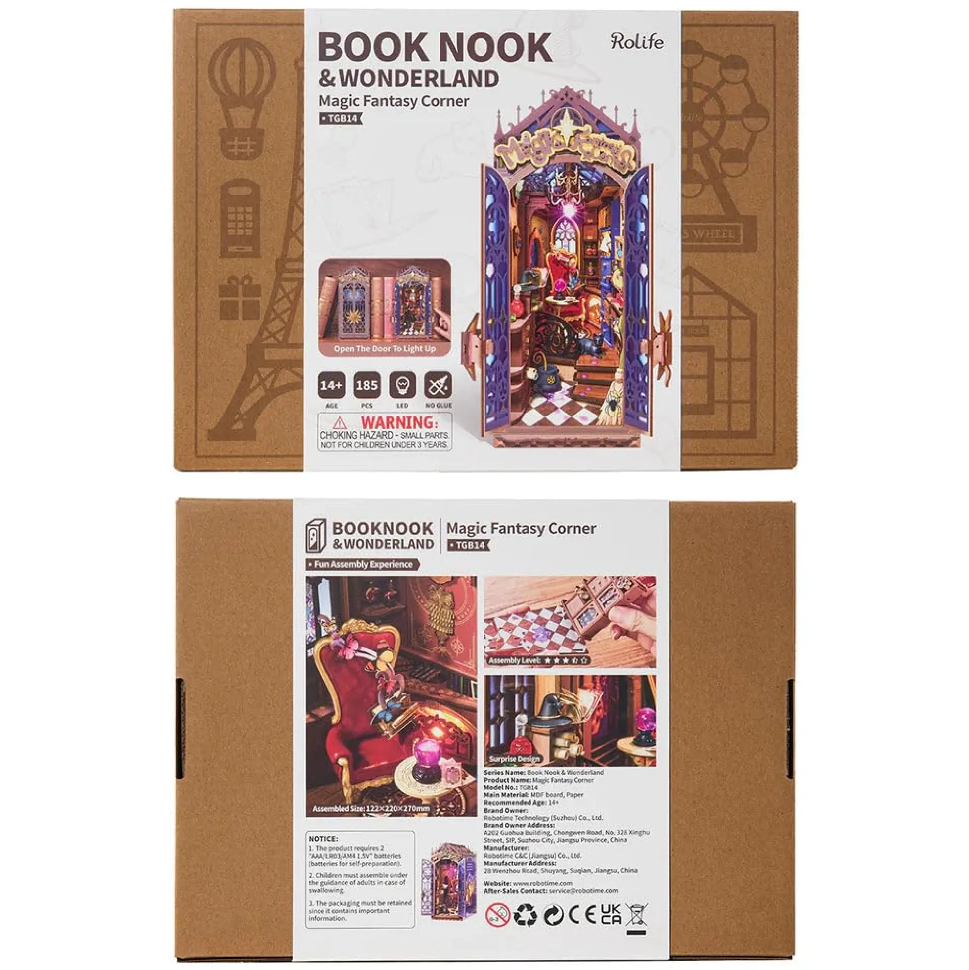 Book Nook Holzbausatz – Magische Fantasy-Ecke