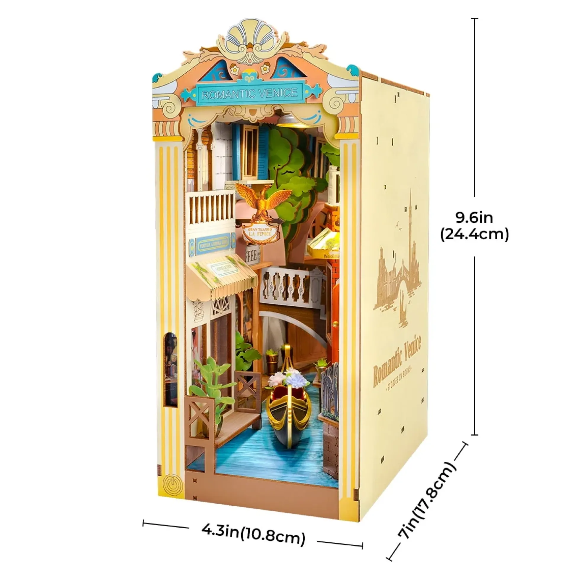 Book Nook Holzbausatz – Romantisches Venedig