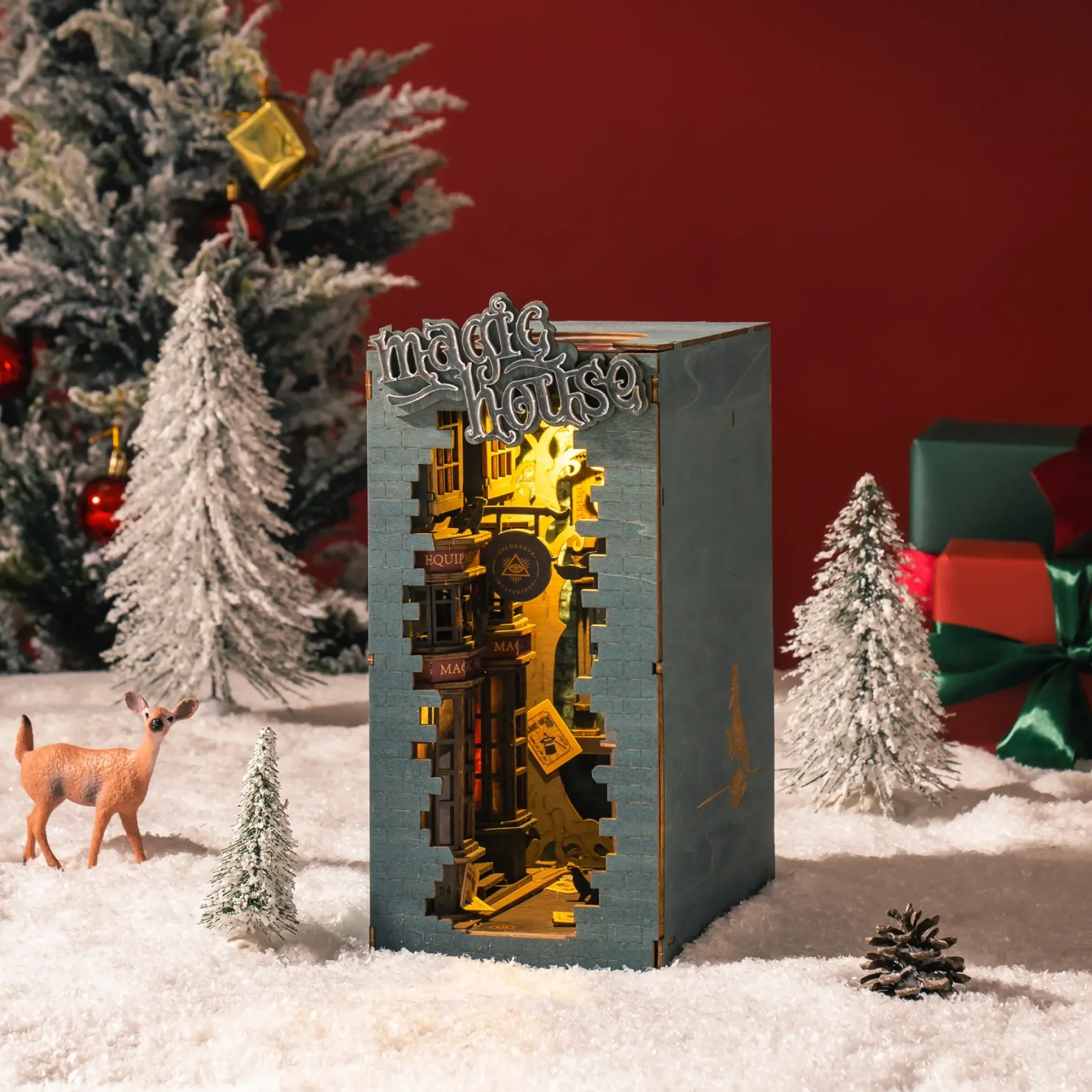 Book Nook Holzbausatz – Zaubergasse