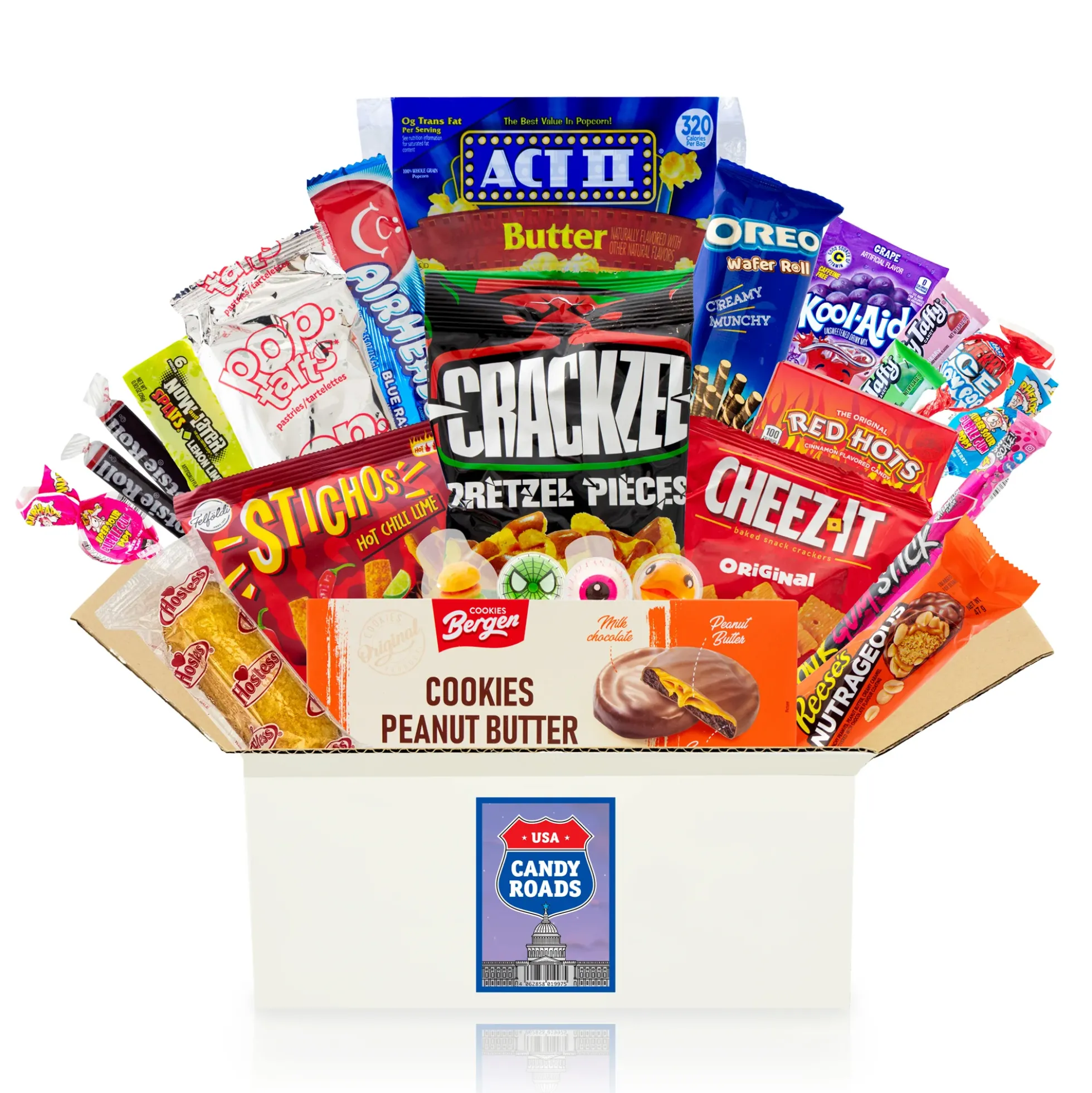 Candy Roads - Snack-Box mit Süßigkeiten aus den USA
