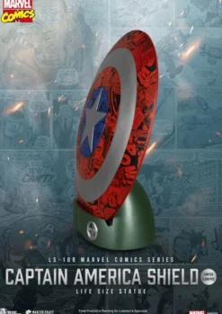 Captain America Schild in Lebensgröße (Comic-Edition)