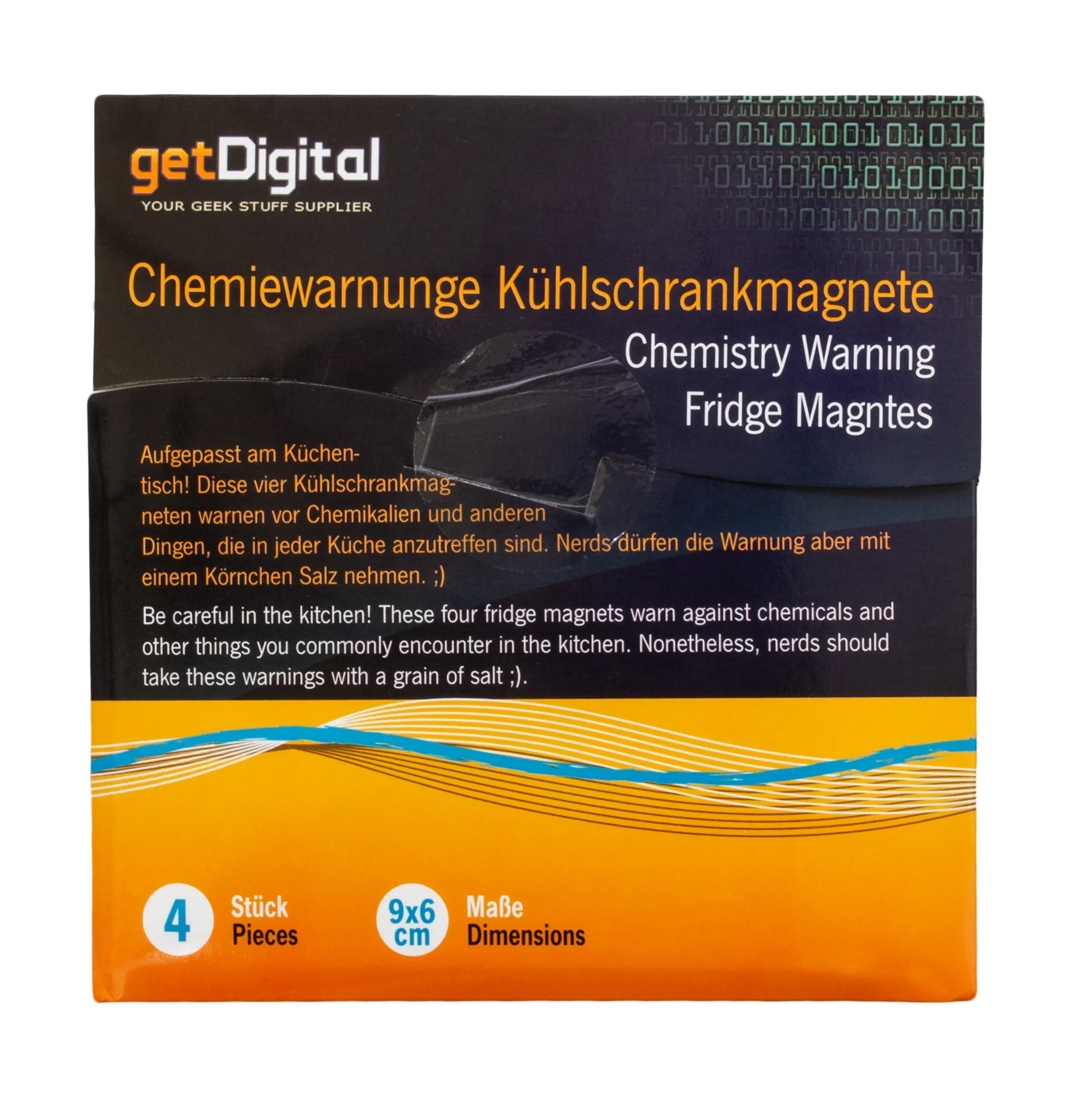 Chemiewarnungen Kühlschrankmagnete