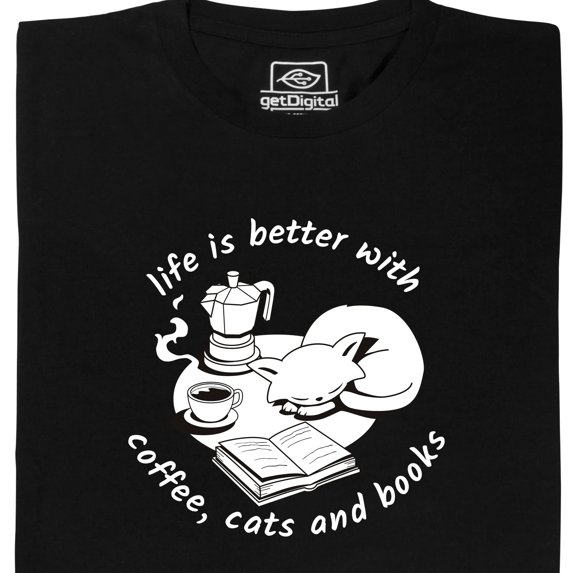 Coffee, cats and books