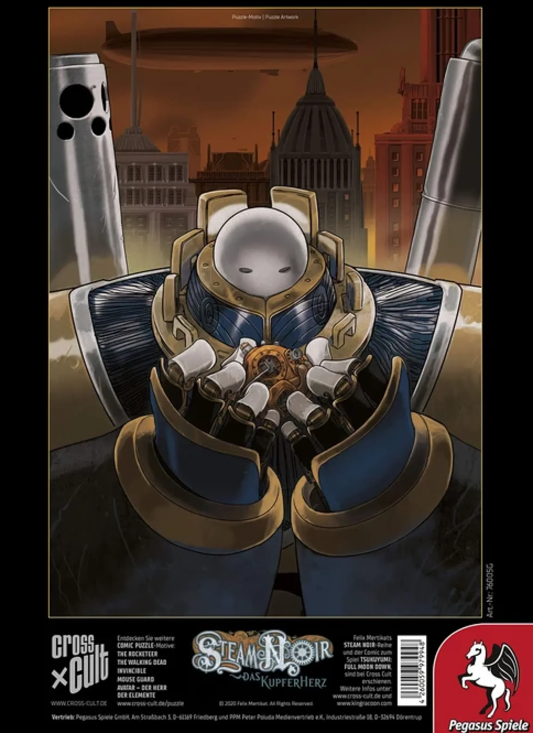 Comic-Puzzle Steam Noir: Das Kupferherz
