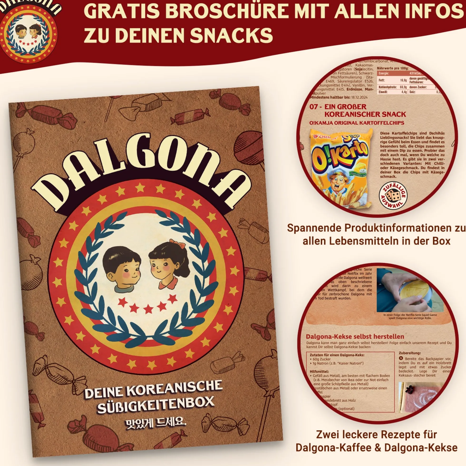 Dalgona: Überraschungsbox mit koreanischen Süßigkeiten
