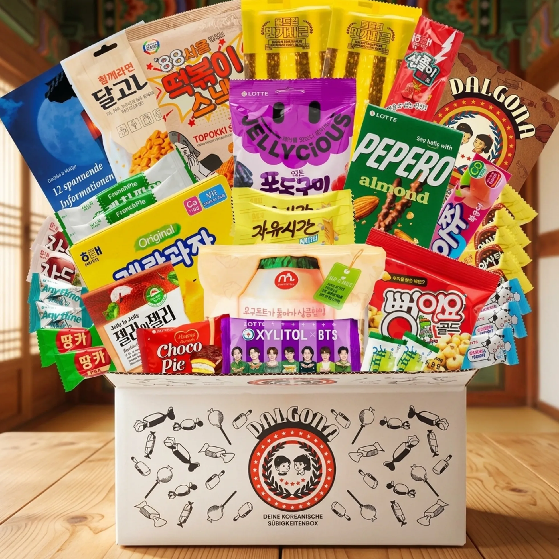 Dalgona: Überraschungsbox mit koreanischen Süßigkeiten