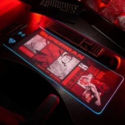 DC Comics Superman XL Gamer-Mauspad mit Kontaktlosem Ladegerät