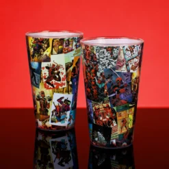 Deadpool Comic Collage Trinkglas