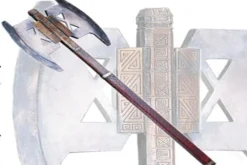 Der Herr der Ringe Gimli's Axt 1:1 Replikat mit Wandhalterung