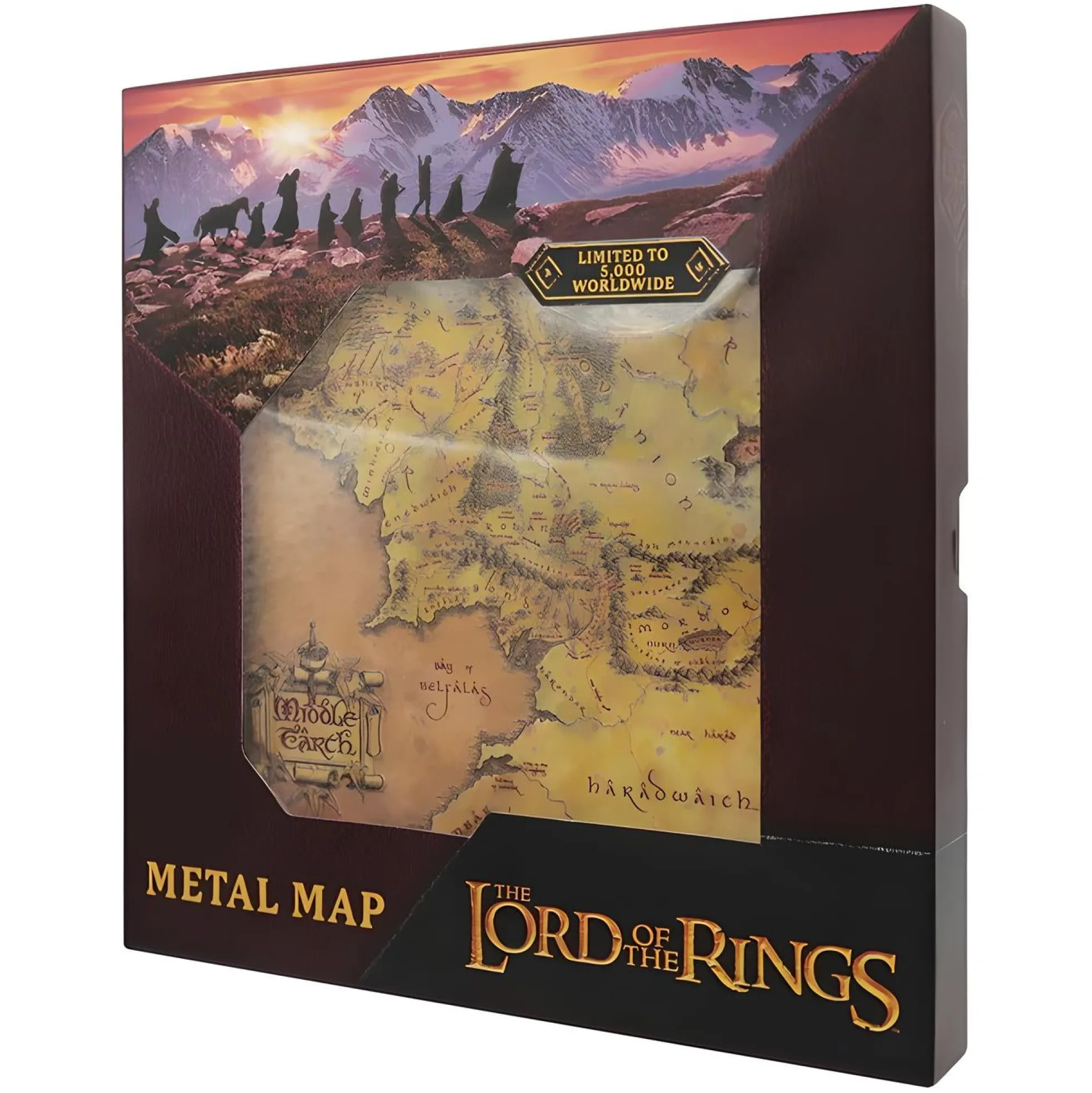 Der Herr der Ringe Mittelerde Metallkarte
