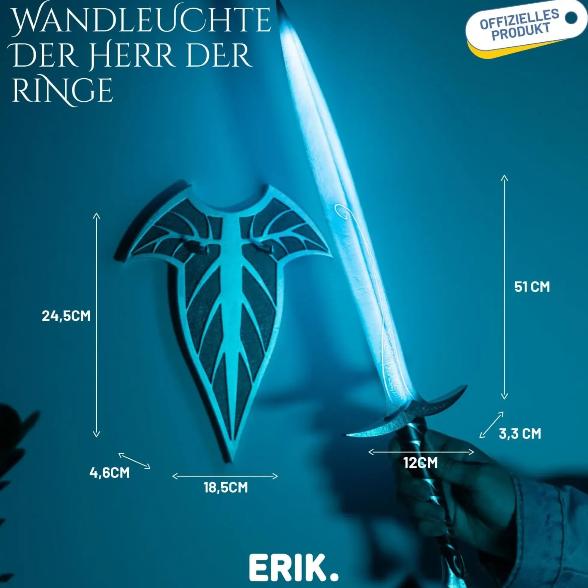 Der Herr der Ringe Schwert Stich Wandlampe