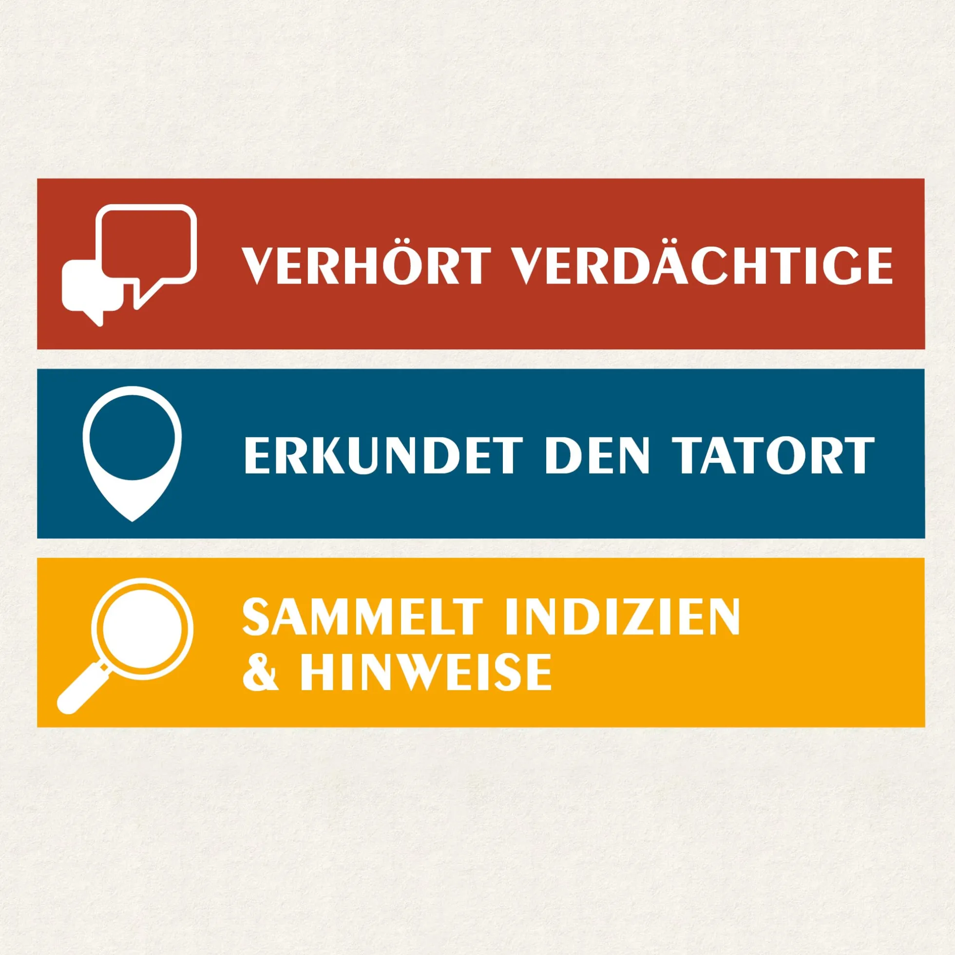 Detektivspiel Suspects: Gefährliche Strömung