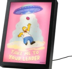 Die Simpsons Homer LED Leuchtbild "Take Me To Your Leader"
