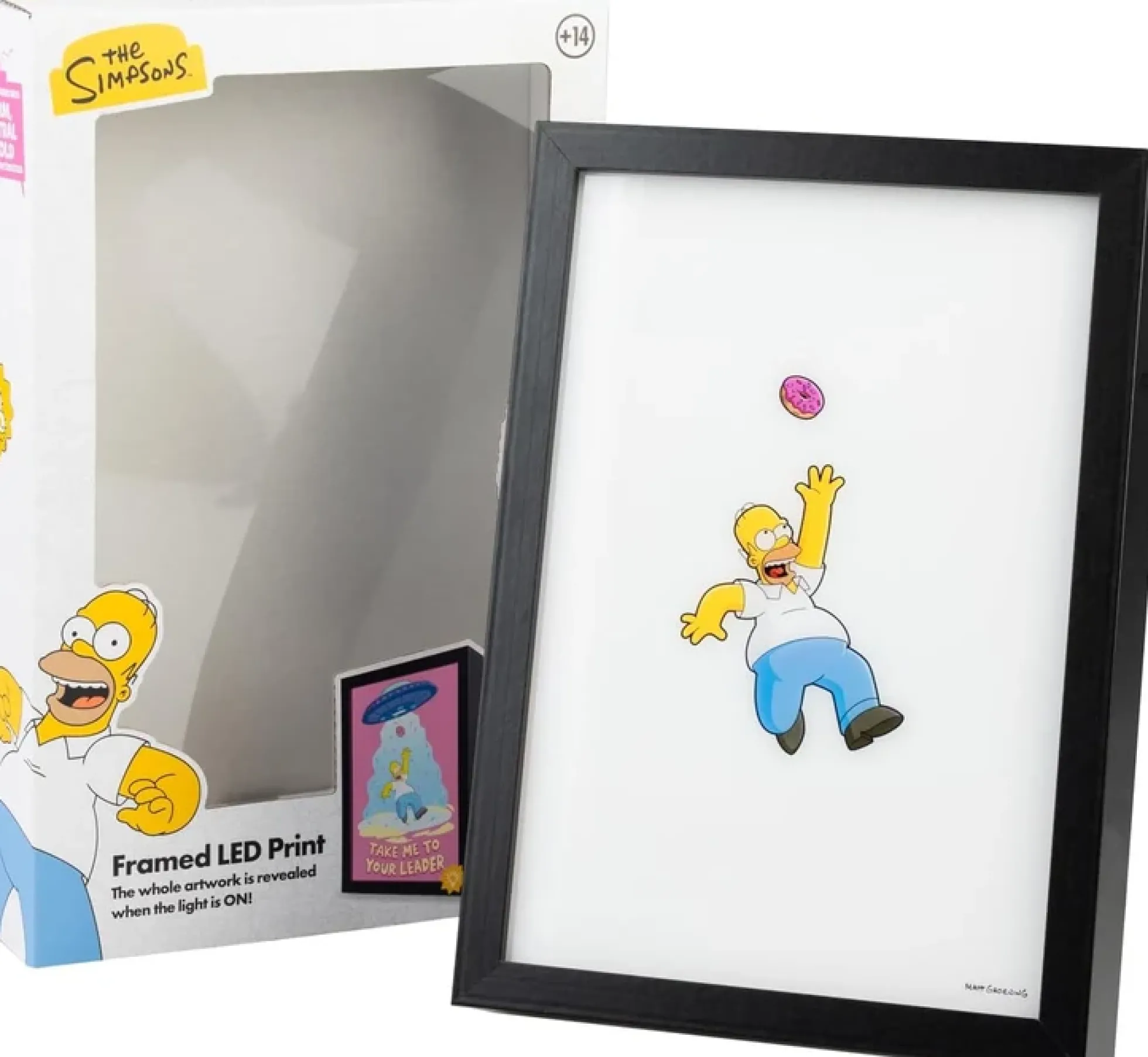 Die Simpsons Homer LED Leuchtbild "Take Me To Your Leader"