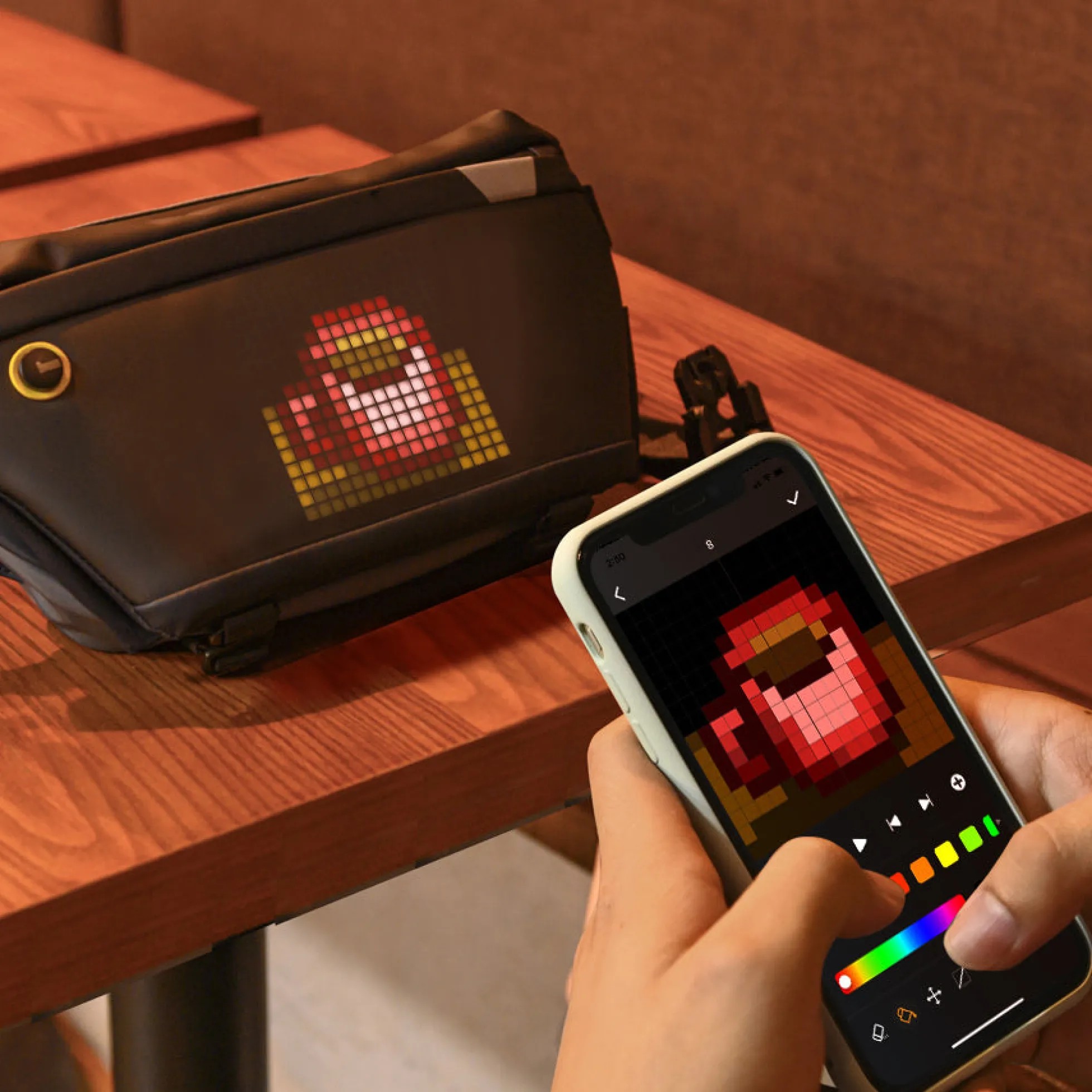 Divoom Pixoo Sling Bag - Schultertasche mit Pixeldisplay