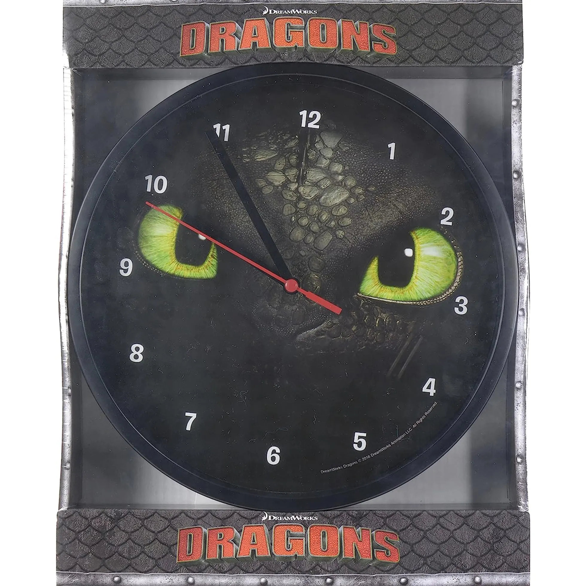 Drachenzähmen leicht gemacht Wanduhr Ohnezahn