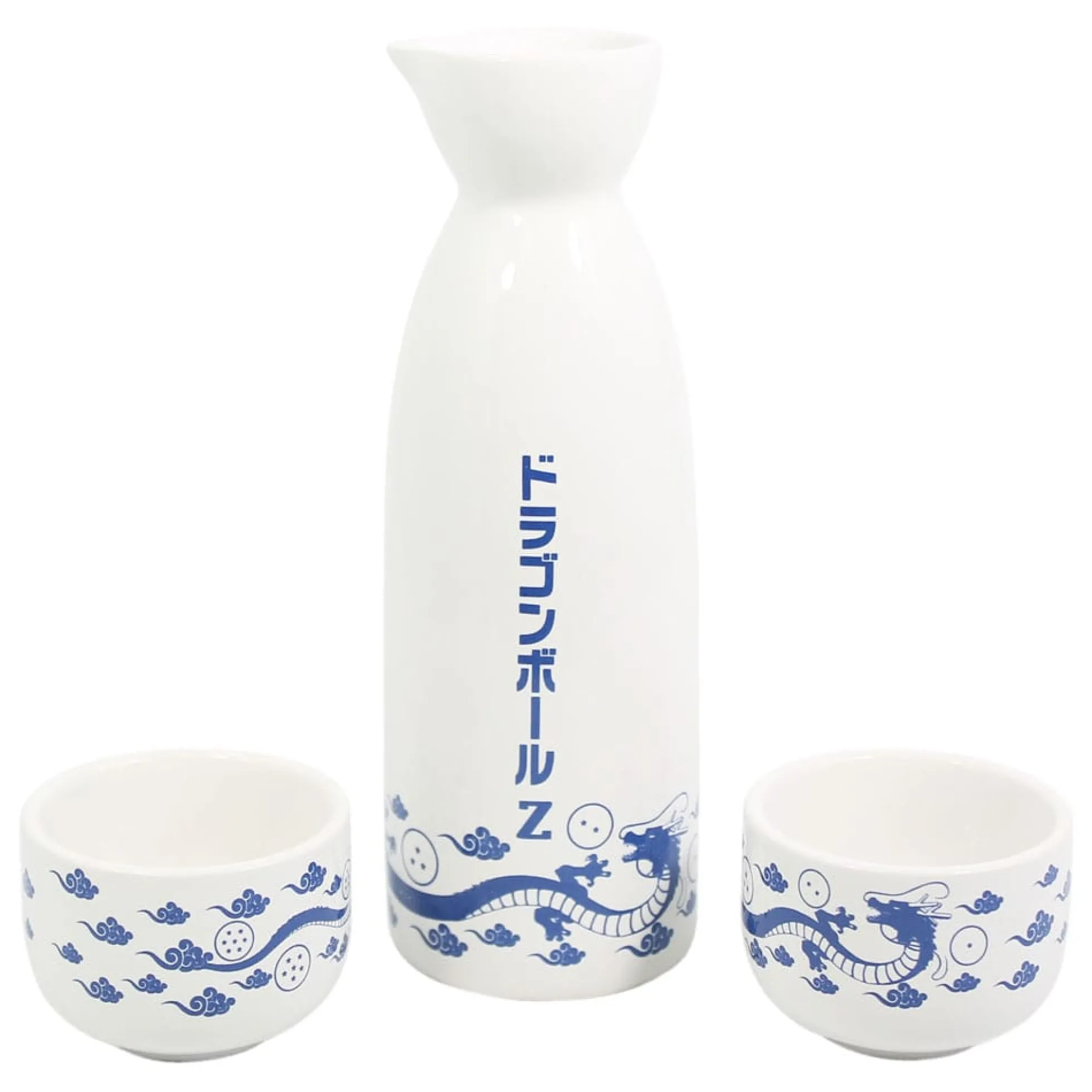 Dragon Ball Z Blauer Shenlong Sake Set aus Keramik