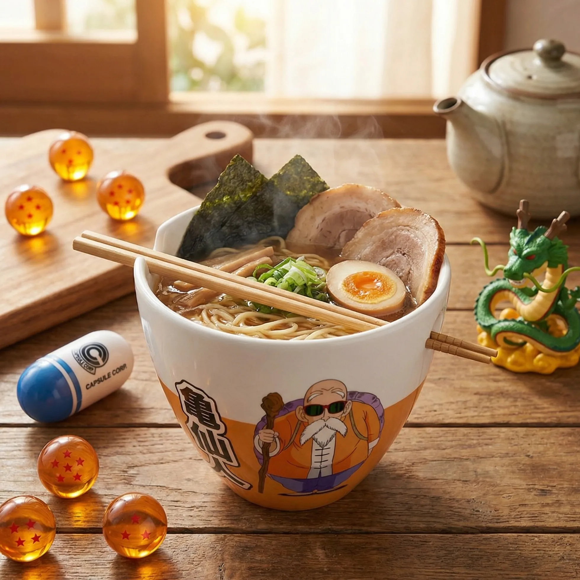 Dragon Ball Z Meister Roshi Ramen-Schüssel Set mit Stäbchen