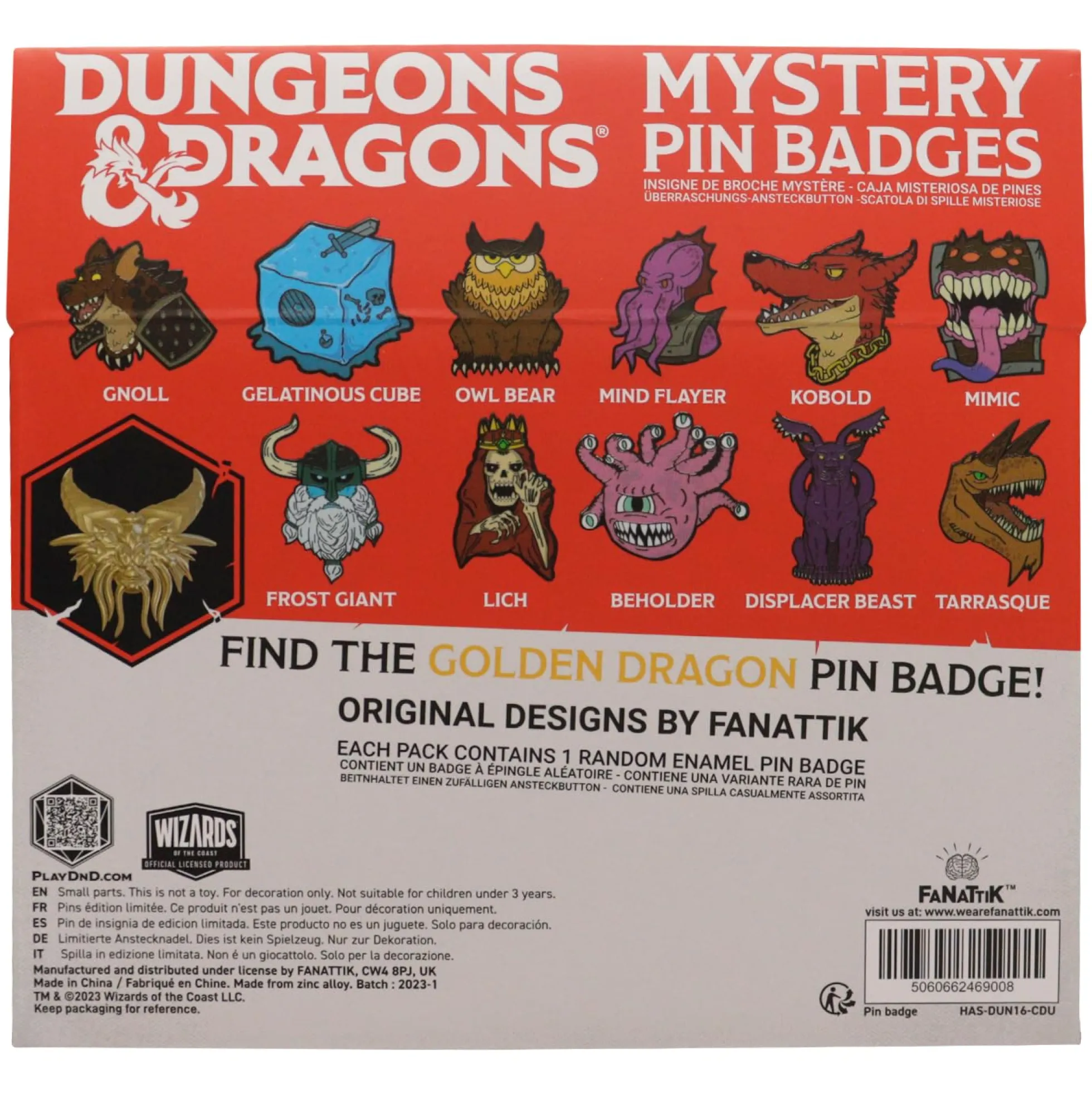 Dungeons & Dragons Mystery Pin