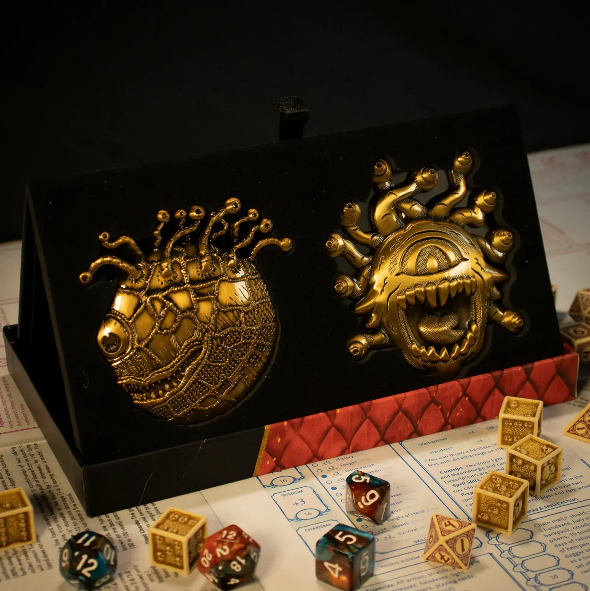 Dungeons & Dragons 50th Anniversary Beholder Medaillen 2er Set