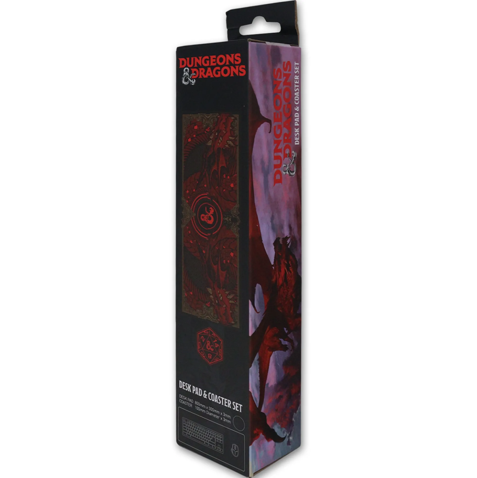 Dungeons & Dragons XL Mauspad und Untersetzer Set