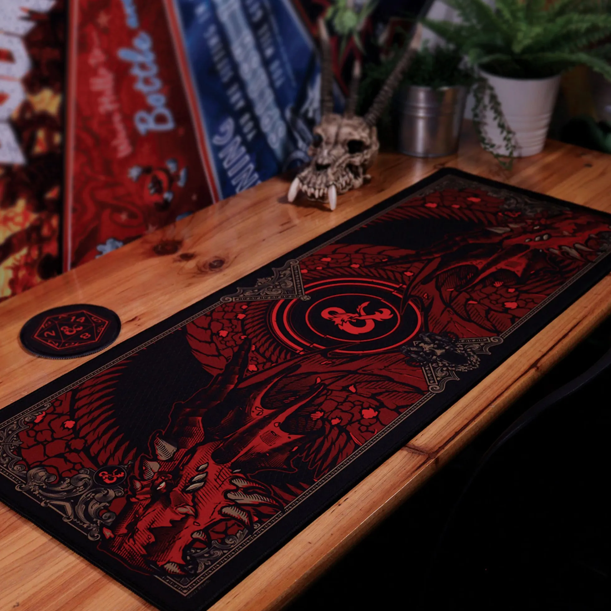 Dungeons & Dragons XL Mauspad und Untersetzer Set
