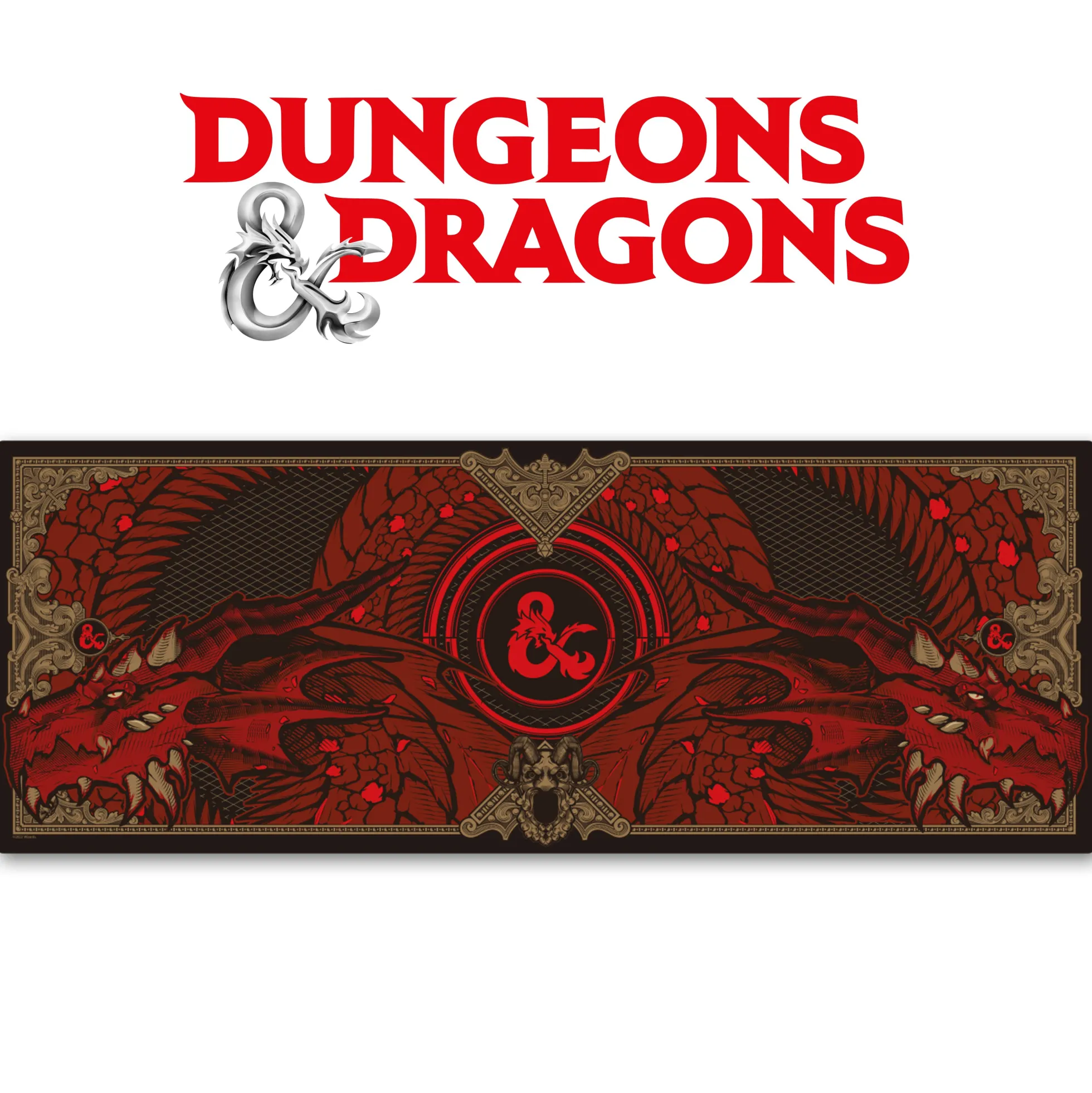 Dungeons & Dragons XL Mauspad und Untersetzer Set