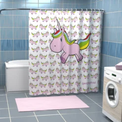 Einhorn Duschvorhang
