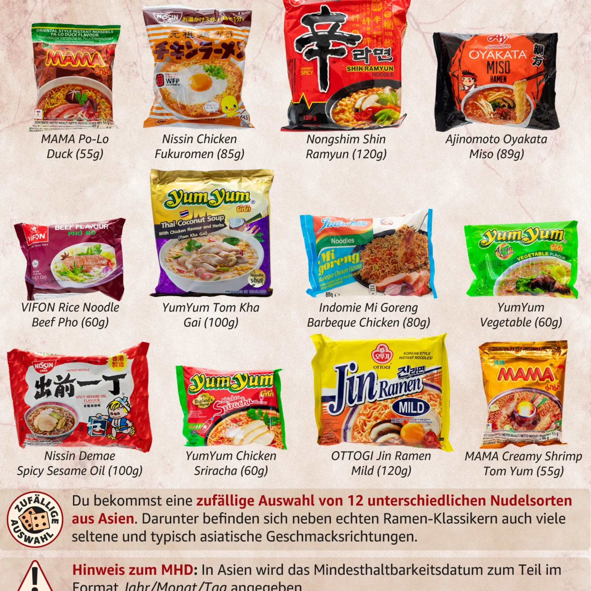 12er Nudelstraße Box - Deine asiatische Nudelbox