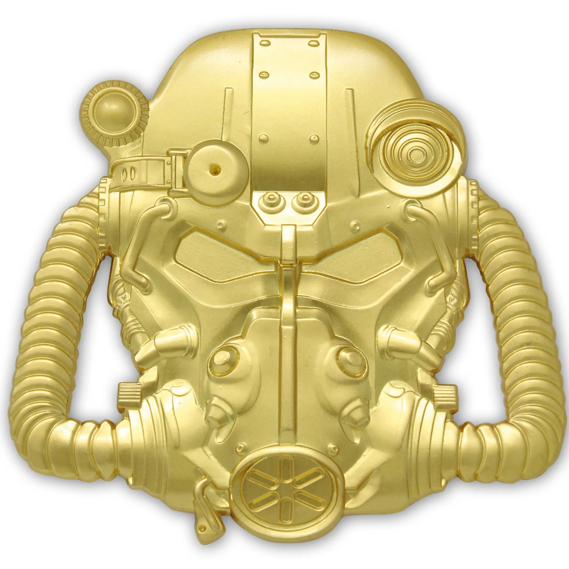 Fallout Sammlerpin: Vergoldeter Power-Armor-Helm