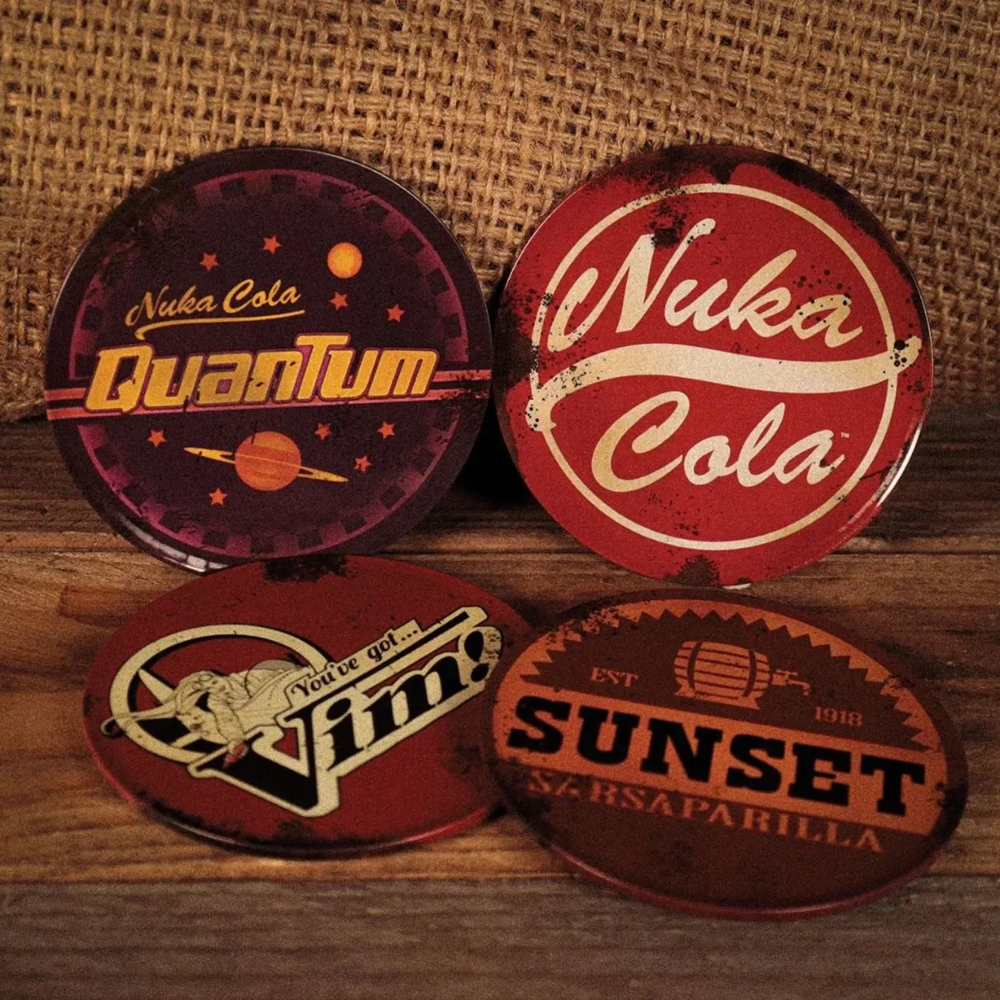 Fallout Untersetzer Set – 4 Stück